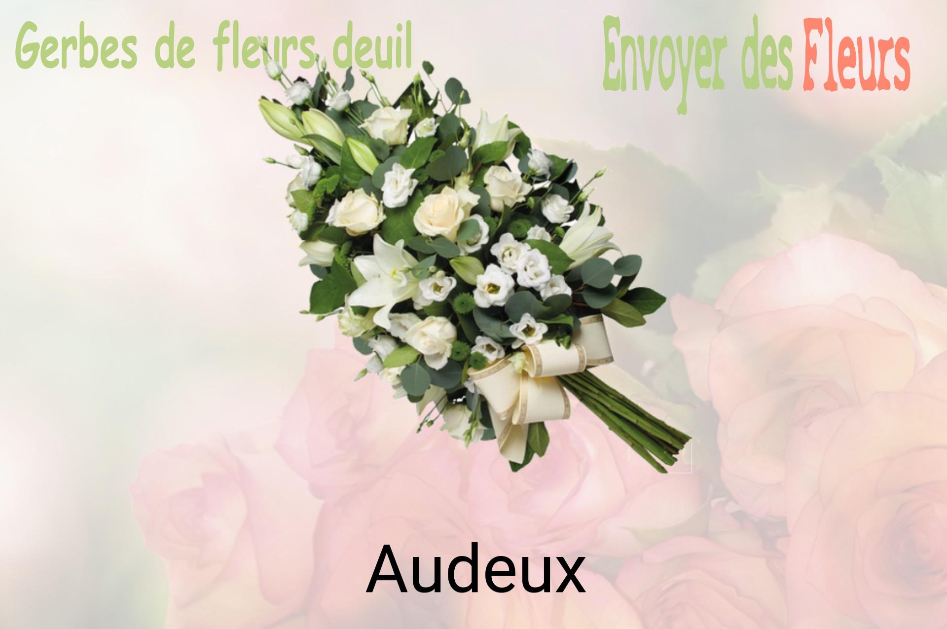 Gerbe de fleurs de deuil livrée à Audeux